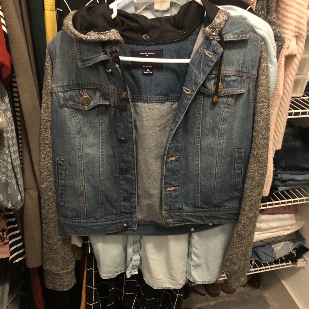 Denim Jean Jacket Hoodie